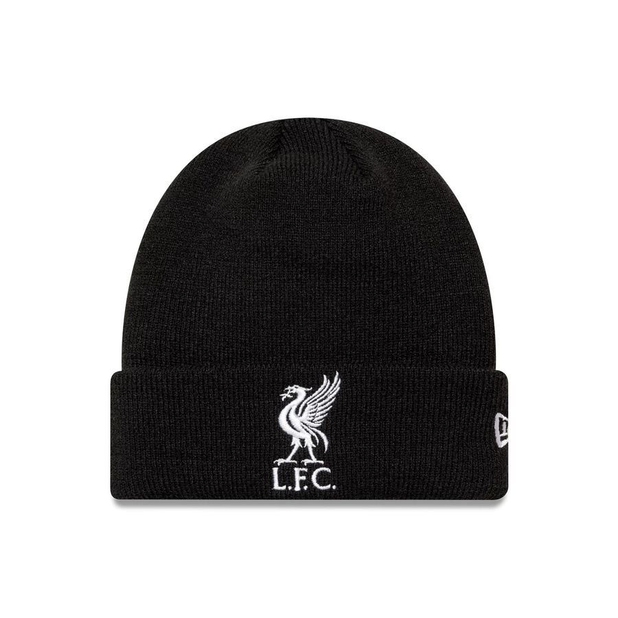 Liverpool Beanie Core Cuff - Black/White-SoccerKits Hub | Buy Soccer Jerseys Online